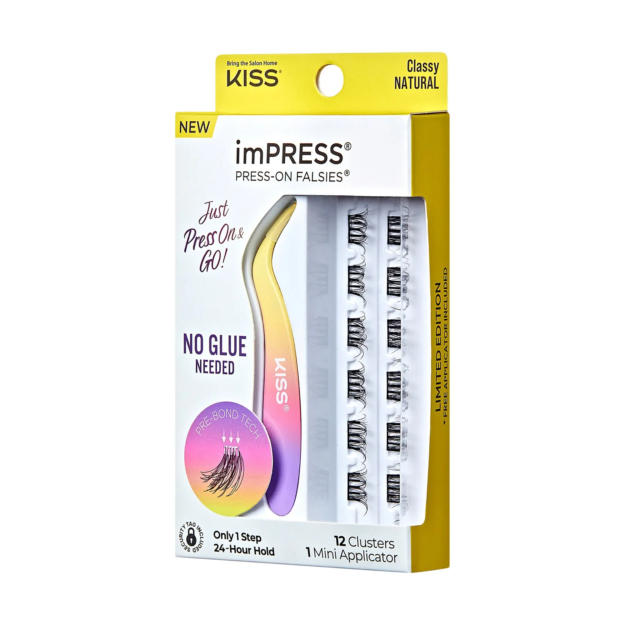 Impress Falsies Self Adhesive Eyelashes, 12 Lash Clusters + Applicator - Classy Impress Falsies Self Adhesive Eyelashes, 12 Lash Clusters + Applicator - Classy