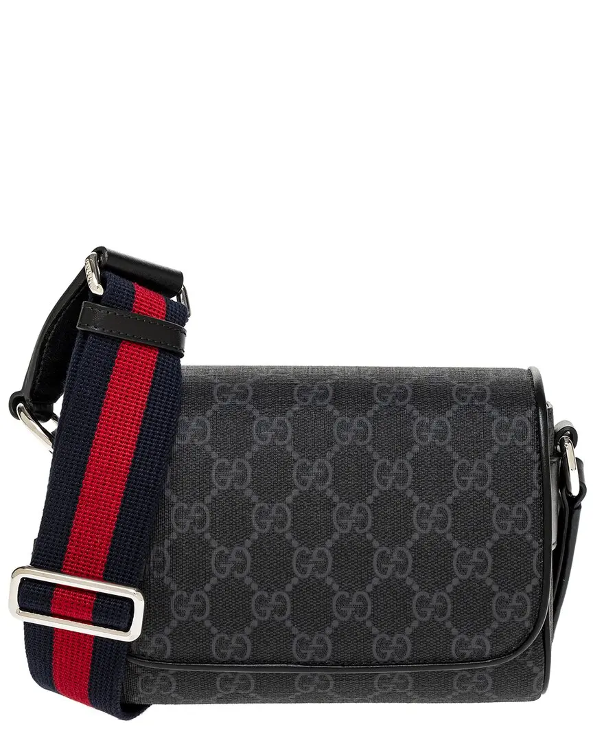 Gucci GG Super Mini GG Supreme Canvas & Leather Crossbody