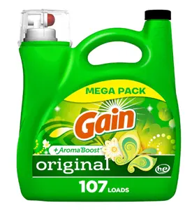 Aroma Boost Liquid Laundry Detergent Original Scent 107 Loads 154 oz HE Compatible Household Pack