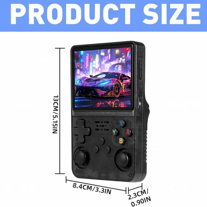 WUDS R36HD Retro Handheld Games Console with Open Source System 3.5" IPS Screen Supports 20000 Classic Games 64G TF Card Portable Gaming Player for Travel Gift for Teen or Partner