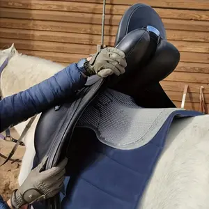 Shock-Absorbing Silicone Saddle Pad, Non-Slip Comfort for Horse & Rider, Durable Equine Accessories, Perfect Fit Design
