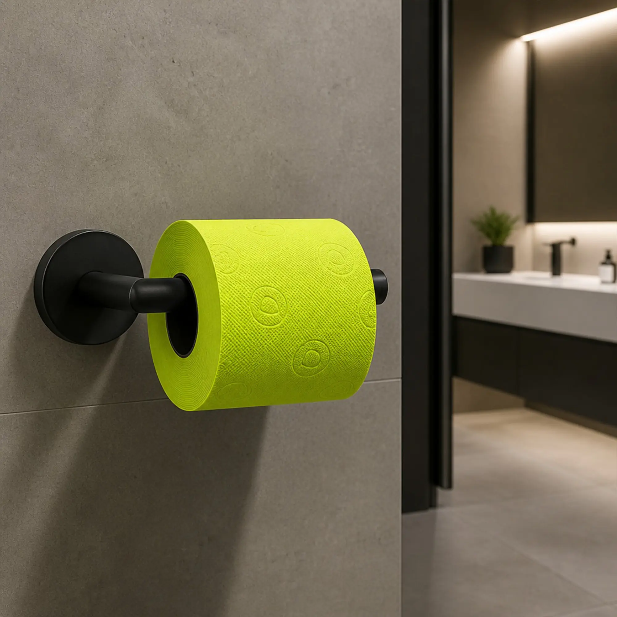 Renova Black Label Coloured Green Toilet Paper, 6 Rolls, 3-ply, Double-Sided Technology, Absorbent Home Care Supply