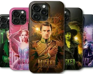 Aesthetic Wicked For Good Movie Graphic Phone Cases Compatible with iPhone 12, 13, 14, 15, 16 & Samsung Galaxy S21, S22, S23 & S24 series P3O