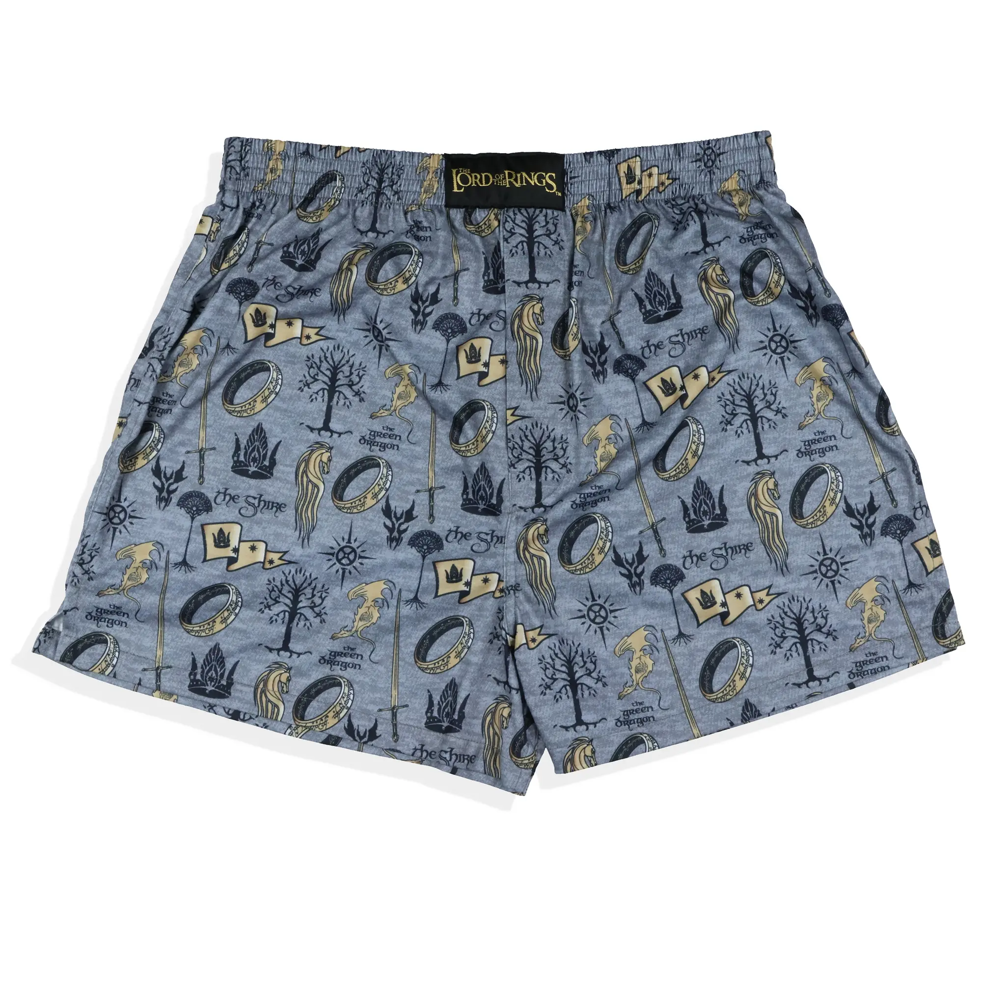 Lord of The Rings Boxer Shorts Icons One Ring Tree of Gondor Underwear, Menswear, Pajama