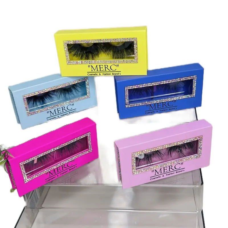 MercJBeautee 25mm Luxury Mink Lashes – Reusable, Full Volume, Fluffy. Eyelashes