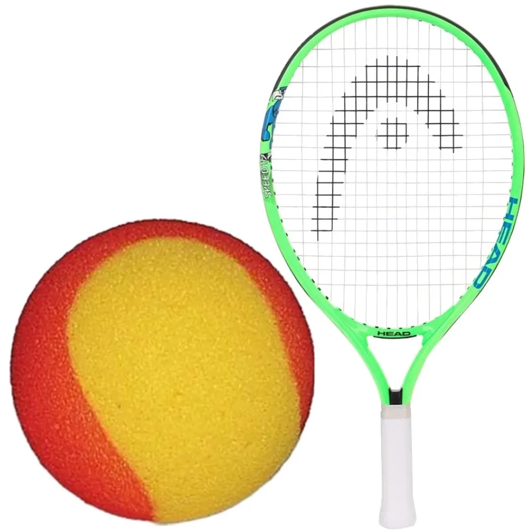 HEAD Speed Jr Racquet + 3 Red Foam Tennis Balls