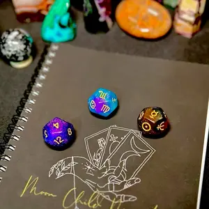 Astrology Dice / Astro Dice— 12 sided Astrology Dice| Signs, Planets, Houses | Divination | Fortune Telling | Die Casting