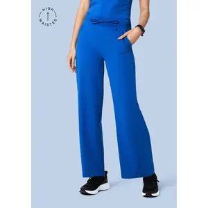 High Waisted Wide Leg Royal Blue