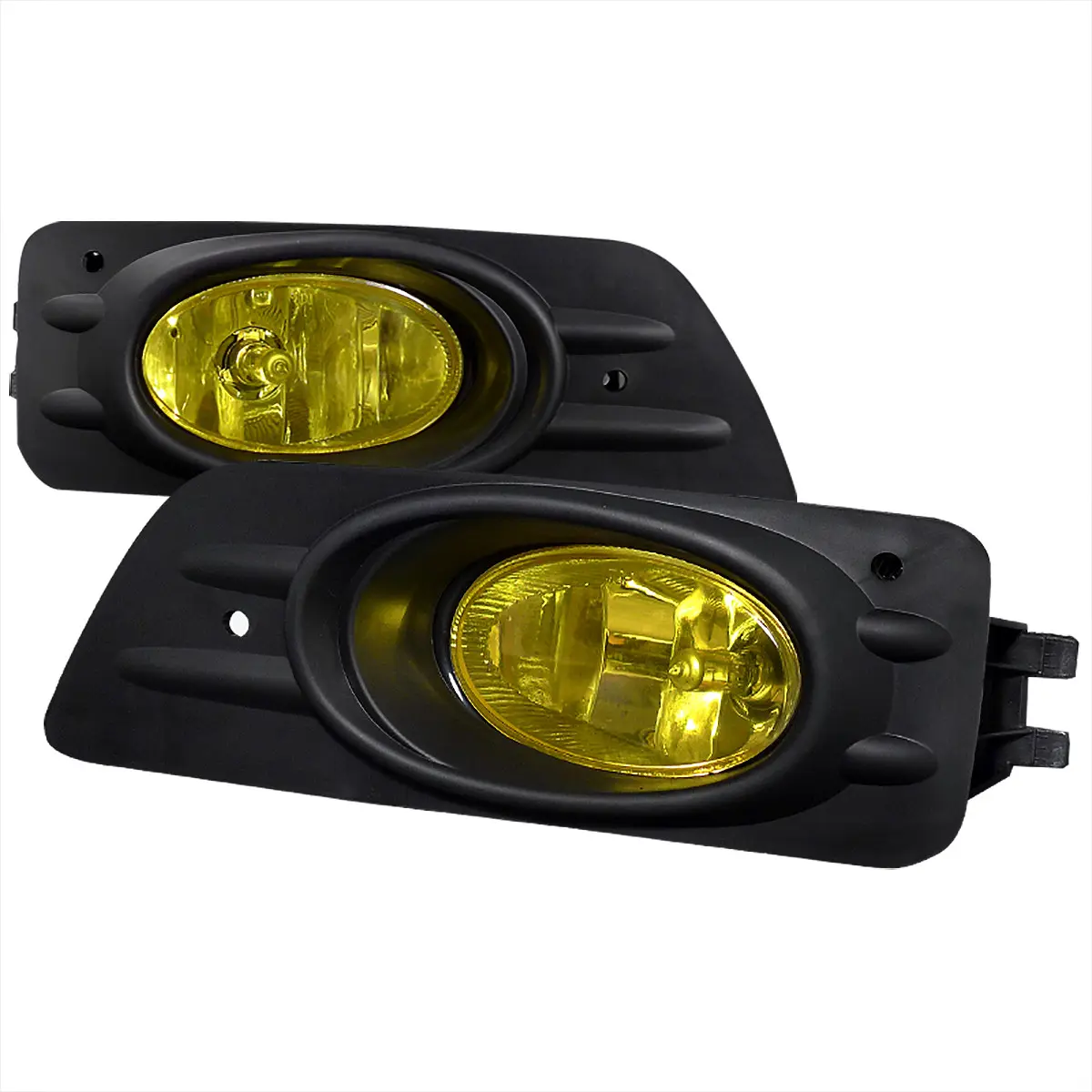 2006-2007 Accord Sedan H11 Fog Lights Kit (Chrome Housing/Yellow Lens)