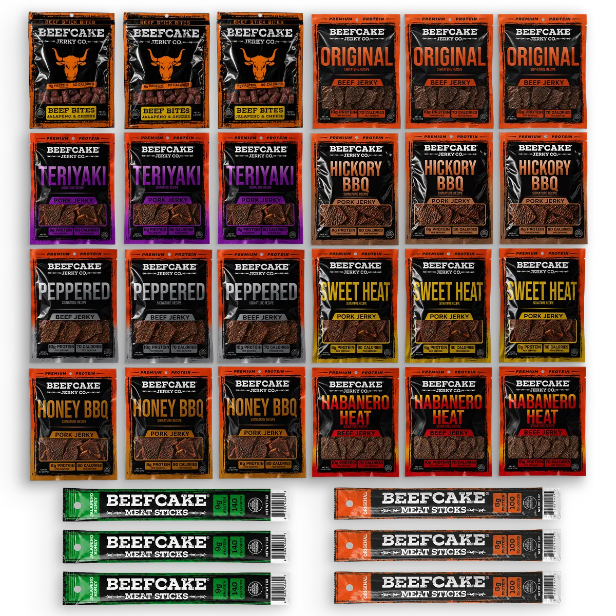 Big Jerky Guy Bundle (24 Bags + 6 Sticks)