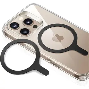 X-PRH13 for MagSafe Sticker, MagSafe Ring Magnet, 2 Pack Magnetic Metal Ring for Phone case, Universal Wireless Charger Conversion Kit for iPhone 16/16e/15/14/13/12/11, Galaxy S24/S23/S22 and More, Black