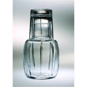 212 MAIN European Traditional 25oz Hand-Cut Crystal Glass Drinkware Set, Majestic Gifts Water Glasses for Kitchen Use