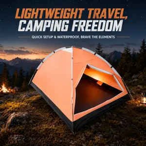 【Father's day Gift】 AYA StarX 1/2 Person Outdoor Camping Tent, Waterproof Lightweight Portable Pop Up Tents for Camping Essentials, Music Festivals, Backpacking, Hiking