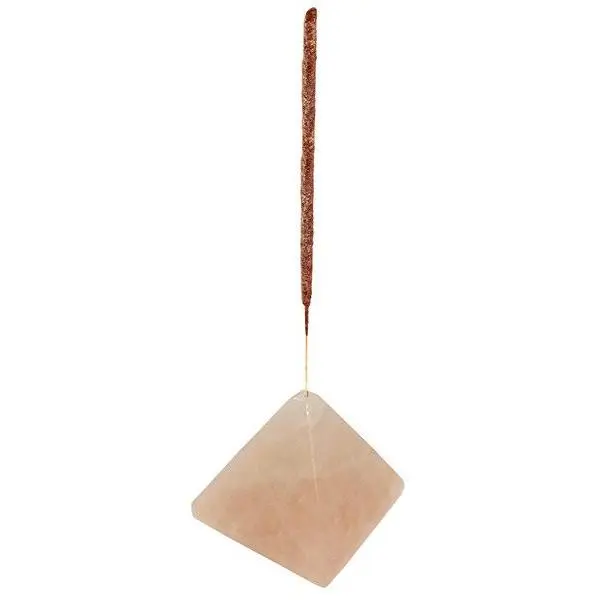 Rose Quartz Pyramid Incense Holder / Burner