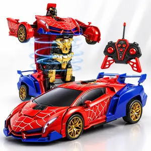 Remote Control Transform Spider  Car Toy for Kids, 2.4GHz Spider RC Robot Racing Car with One-Button Deformation and 360° Rotation