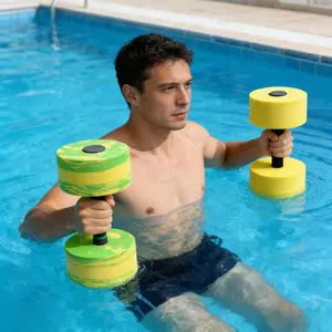 Buoyant Water Dumbbells for Low-Impact Pool Exercise, No More Heavy Weights, Fun Aquatic Workout Equipment, Ideal for Pool Exercises