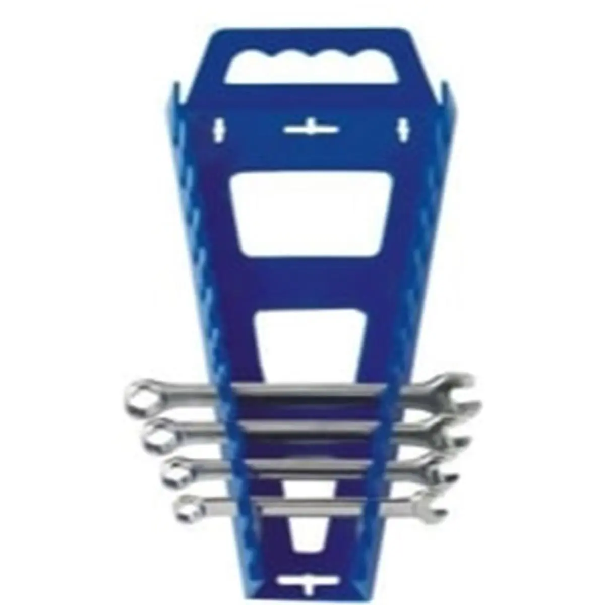 Hansen Global Plastic Wrench Rack with Patent Grip - SAE/Metric Tool Organizer, 1/8"-1" SAE, 6mm-20mm Metric Compatibility, Label Tray, Workshop Storage Solutions for Wrench Organization