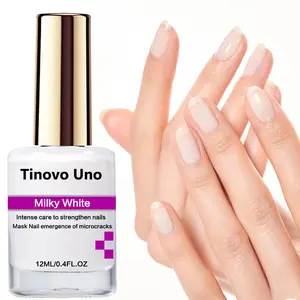 Milky White Nail Strengthener, Fast Drying Liquid Nail Lacquer Varnish for Manicure Nailart, Nail Care Product for Women & Girls, Nail Enhancement, Nail Care Solution