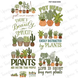 Pot Head Mini DTF Transfer Gang Sheet 24.5" Wide x 36" Long Direct To Film Trendy Vibrant Designs for Stylish Wardrobe