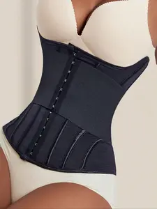 Women's Solid Backless Double Strap Shapewear Belt, Corset Waist Cincher, High Stretch Tummy Control Shaper, Shaper Clothes, Girdle Highwaist, Waist Trainer for Yoga Fitness Exercise, Daily Wear