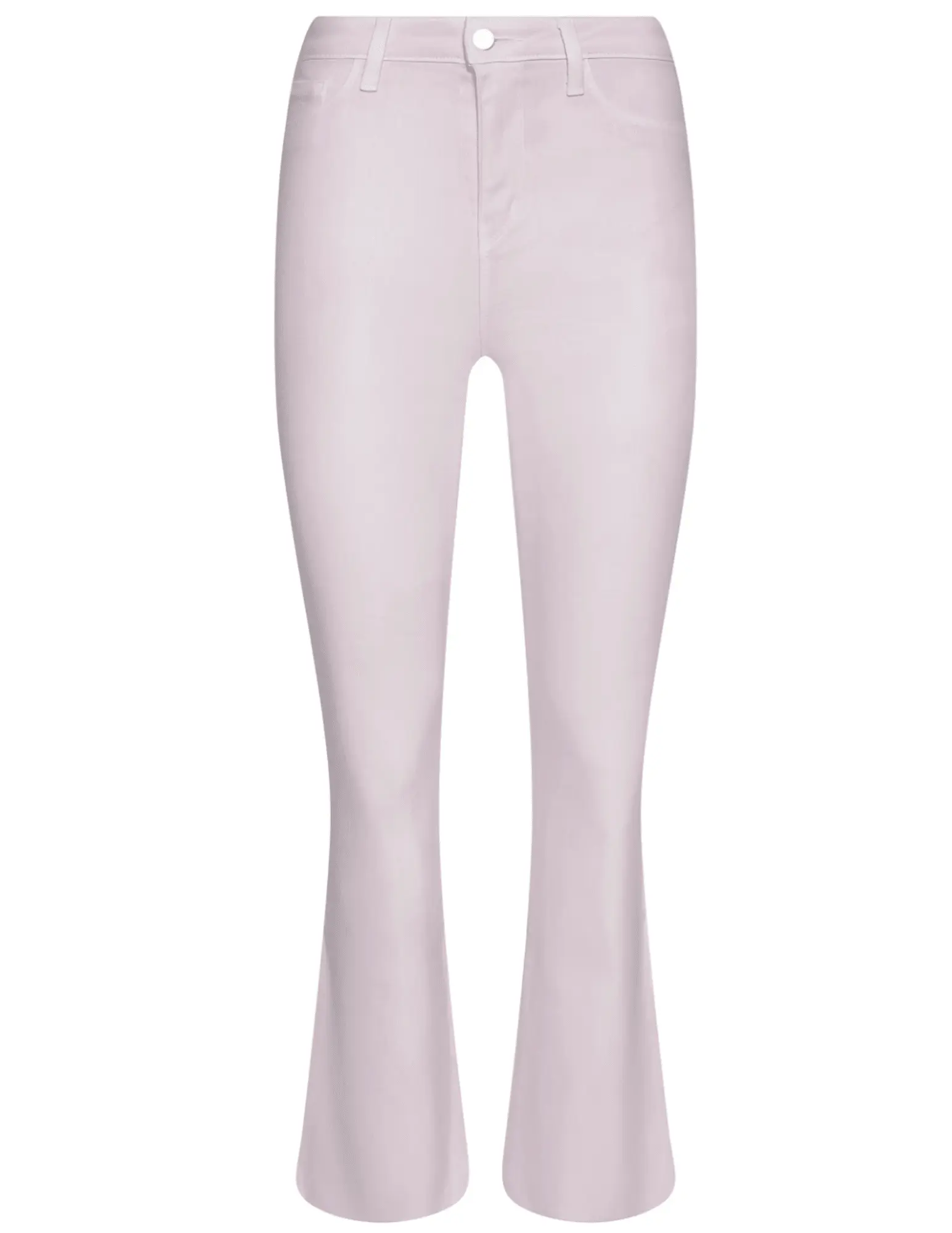 L'AGENCE Kendra High Rise Cropped Coated Jean in Icy Lilac Coated-SALE