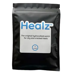 Healz Patches For Severely Cracked Heels and Heel Fissures - Hydrocolloid Patches Heal Your Cracked Heels