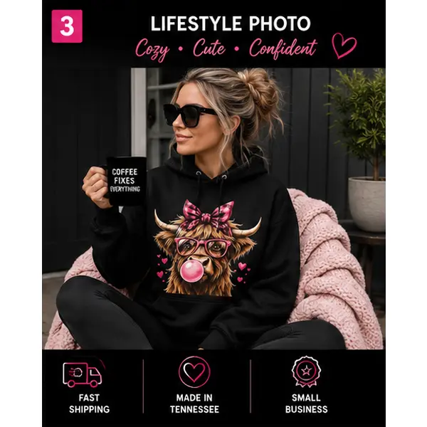 Highland Cow Hoodies