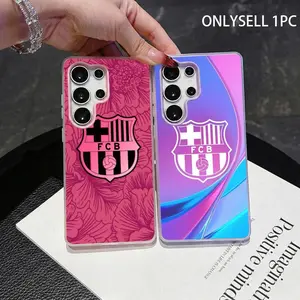 Team Barcelona Phone Case Cover Protective 2‑in‑1 Clear Jelly For Samsung Case | Galaxy S26/S26+/S26 Ultra/S25/S24/S23/S22/S21 | Dopamine Photo Card Holder | Slim Soft TPU Shockproof Anti‑Yellowing Lightweight Trendy