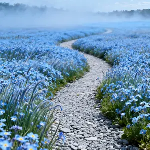 Forget Me Not Seeds Flower Seeds - Perennial Ground Cover Seed for Tulips and Other Bulbs - Bulk Flowering Ground Cover - Grown in The USA