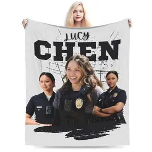 The Rookie Lucy Chen Fleece Blanket - Fleece Fabric, Multi-Size, All-Season Breathable Soft Throw for Bed, Couch summerwins