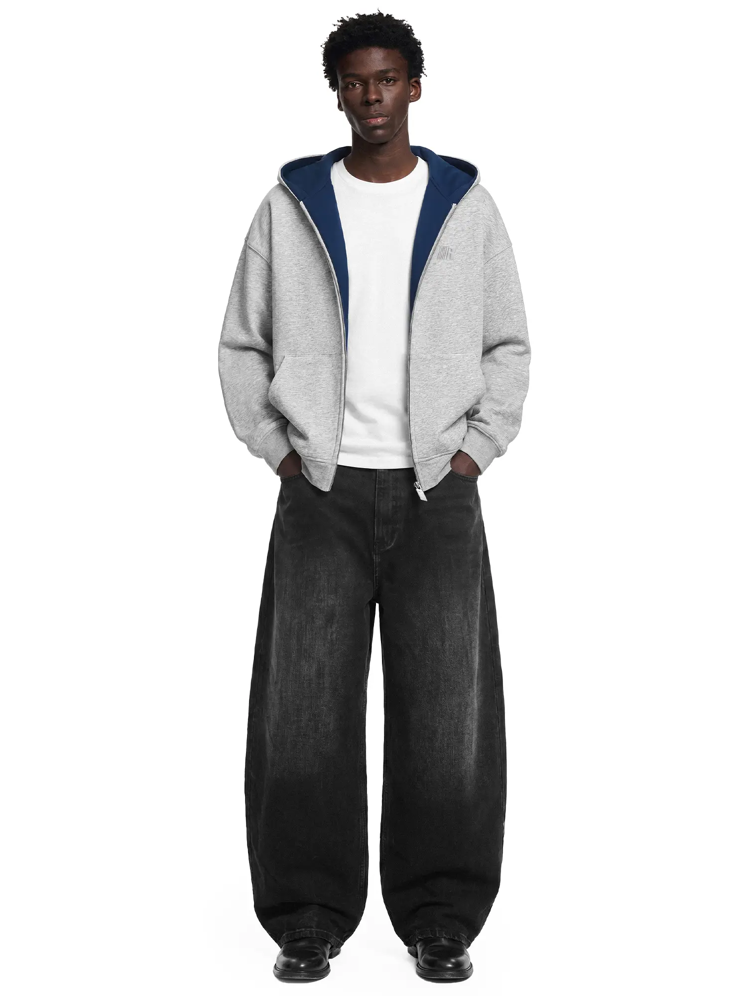 FDR Contrast Lining Zip Up Hoodie for Women & Men, Oversized Heavyweight Sweatshirt, Soft Thick Fabric, Casual Everyday Streetwear Jacket for Fall Winter summerwins
