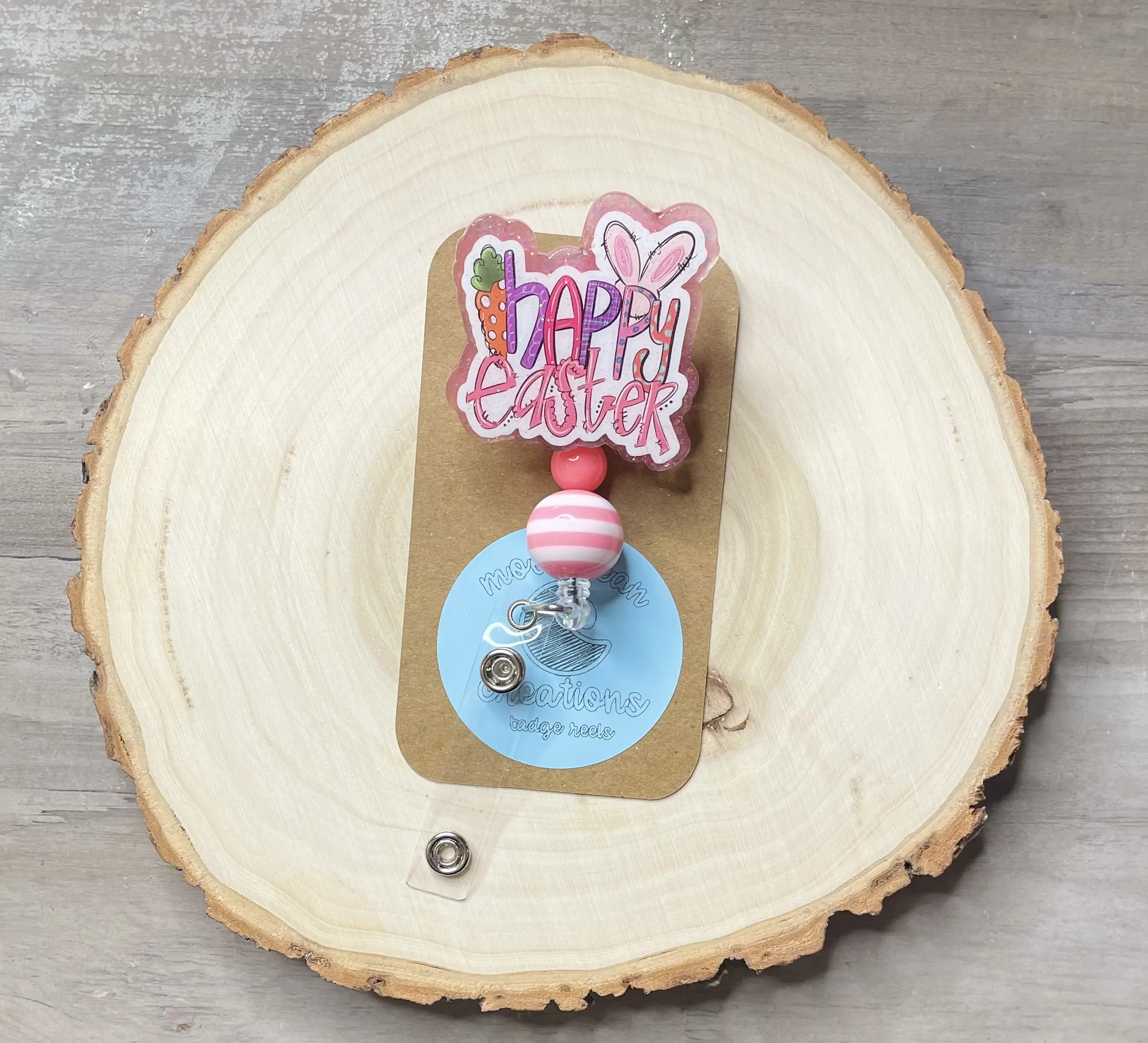 Easter themed badge reels, Happy Easter badge reels, Easter Carrots badge reels, Custom badge reels, Nurse/Teacher badge reels, Holidays