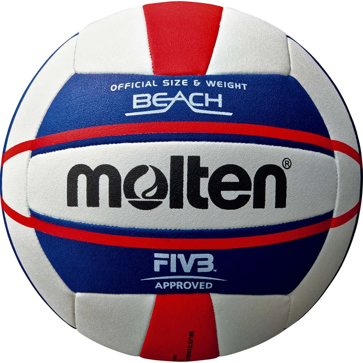 Molten V5B5000 Official FIVB Approved Beach Volleyball, Durable Polyurethane Construction with Superior Grip, Water-Resistant for Outdoor Play, Absorbs Less Water, Consistent Performance, Maximum Durability, Beach Play