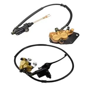 Front and Rear Hydraulic Disc Brake Caliper Master Cylinder Assembly for Scooter Dirt Pit Mini Bike Off Road Motocross Motorcycle Apollo SSR RFZ Taotao 50cc 70cc 90cc 110cc 125cc Engine