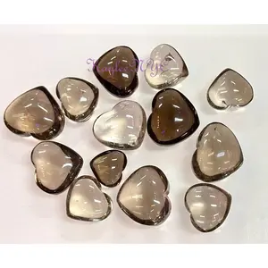 Wholesale Lot 1 Lb Natural Smoky Quartz Crystal Heart Healing Energy