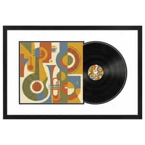 Signature Float Black Matted Picture Frame