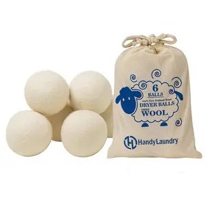 Eliminate static, dry and deodorize with the Wool Dryer Balls, speed up clothes drying, and it can be reused