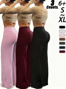 Women's High Waisted Straight Leg Stretch Yoga Pants - Slimming, Comfortable Training Leggings Pants for Gym, Running - Leggings Women Sportswear