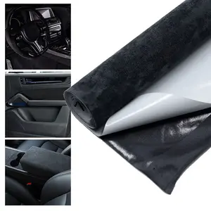 20x30cm 50x150cm Suede Fabric Self-adhesive Adhesive Cloth for Car Interior Modification Door Panel Workbench DIY Supply