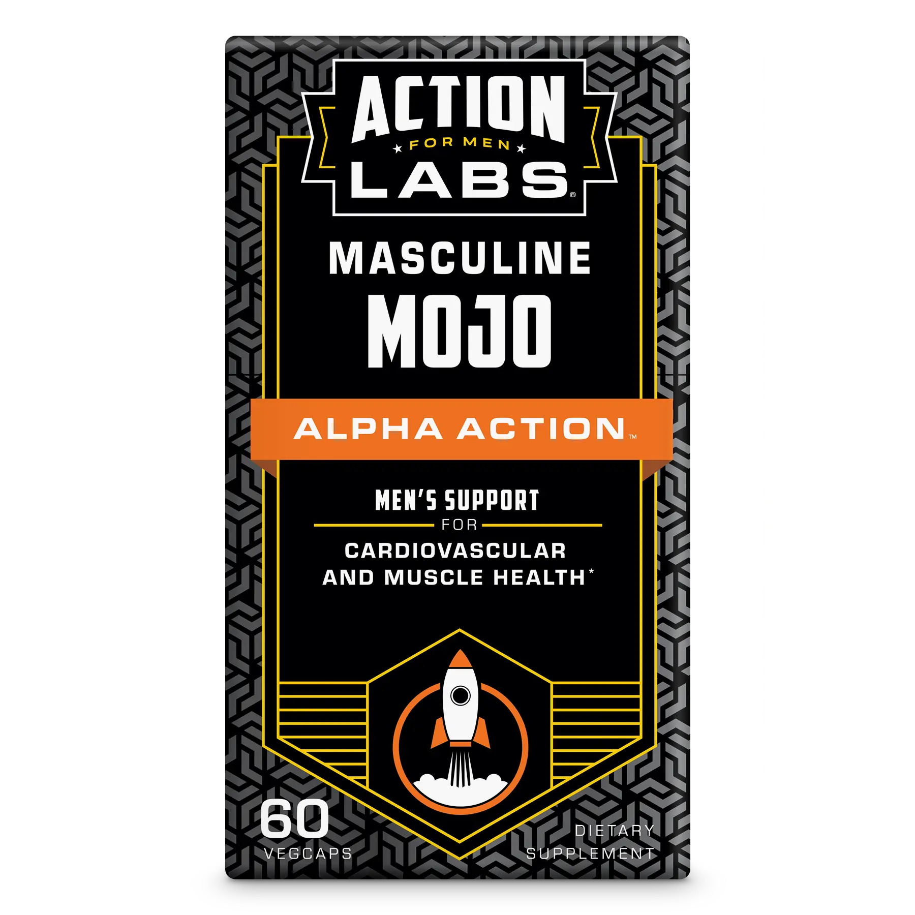 ACTION LABS Alpha Action Vinegar Capsules - Masculine Mojo Support, Healthcare Nutrition & Wellness Supplement