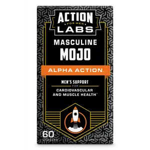 ACTION LABS Alpha Action Vinegar Capsules - Masculine Mojo Support, Healthcare Nutrition & Wellness Supplement