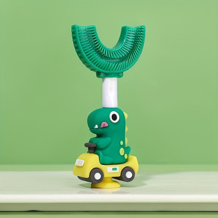 Dinosaur Toothbrush for Kids, Fun 360° U-Shaped Design, Makes Brushing Teeth Like Playing, Baby Oral Care, Parenting Must-Have