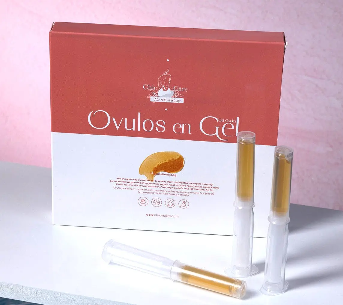 Chicvcare Ovulos en Gel  Herbal Support for Intimate Care & Feminine Hygiene Comfort Gentle Soothing Aloe Cleansing Moisture