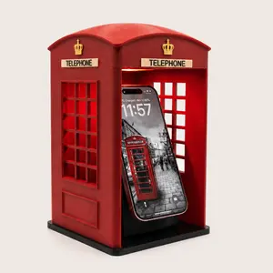 London Telephone Booth Phone Stand for iPhone