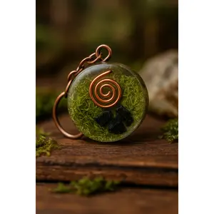 Earth Line – Resin & Copper Keychains