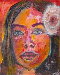 I Deserve 8x10 Mixed Media
