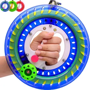 Kite Reel and Kite String Spool,8.7inches Dia with 1200ft String, Kites Line Winder with Lock and Connector for Kids & Adults (Blue)
