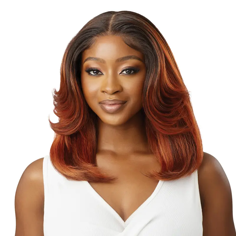 Outre HD Lace Front Wig Perfect Hairline Glueless Fully Hand-Tied 13X6 Lace Wig Leomie, Glueless Frontal Wig, Synthetic Lace Wig