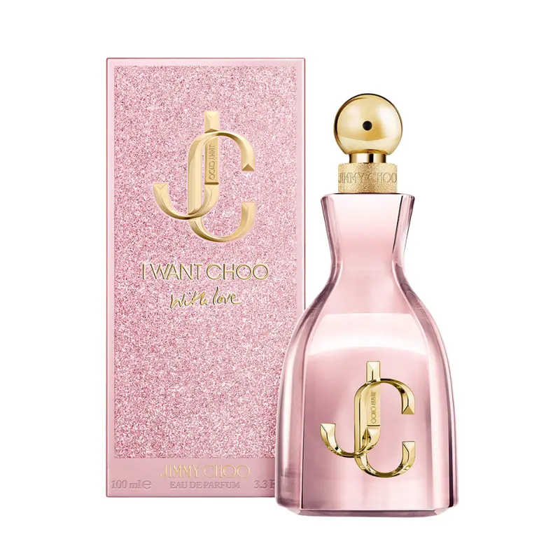 Jimmy Choo I Want Choo With Love Eau de Parfum - Women's Fragrance, Single Item Perfume with Raspberry, Rose, Vanilla Notes, Aromatic, Delightful, Floral Fruity Scent