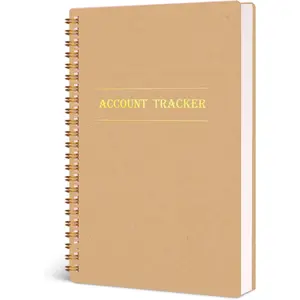 Koogel Accounting Ledger Book, Expense Tracker Notebook A5 Budget Bill Tracker Notebook for Home Budget Tracking Business Bookkeeping Personal Finance Planner, Income and Expense Log Book
